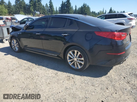 2015 Kia Optima SX Turbo with VIN 5XXGR4A63FG517153, listed as a Copart auction lot 65068985 with 153,482 mi miles and Salvage title. Bid and sale history available at DreamBid. Image 2.