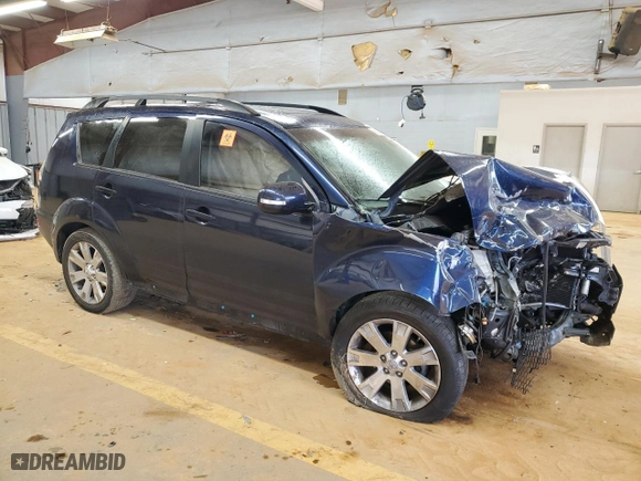 2013 Mitsubishi Outlander SE with VIN JA4JT3AW3DU025113, listed as a Copart auction lot 42416825 with 0 mi miles and Salvage Title. Bid and sale history available at carsss.com. Image 4.