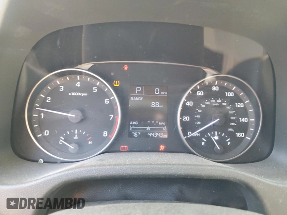 2017 Hyundai Elantra SE with VIN 5NPD84LF5HH152257, listed as a Copart auction lot 47344035 with 44,343 mi miles and Salvage Title. Bid and sale history available at DreamBid. Image 9.