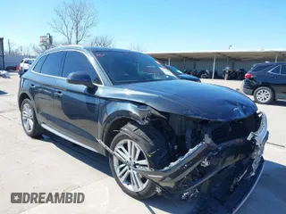 2018 Audi Q5 Premium Plus with VIN WA1BNAFY8J2107696, listed as a IAAI auction lot 41765883 with 75,363 mi miles. Bid and sale history available at carsss.com. Image 1.