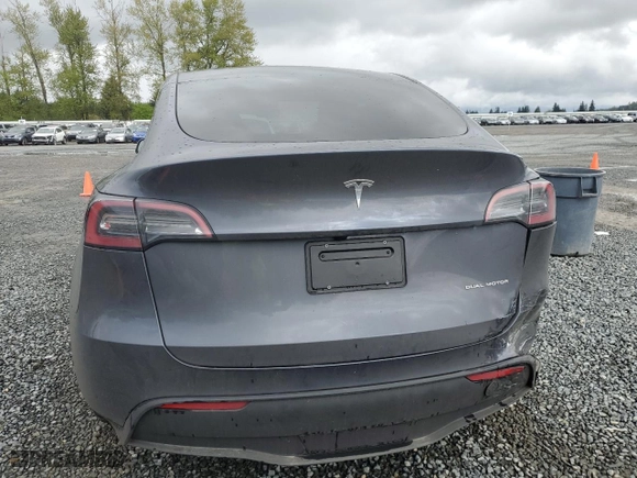2023 Tesla Model Y Long Range with VIN 7SAYGDEE5PF918853, listed as a Copart auction lot 53551985 with 11,219 mi miles and Salvage Title. Bid and sale history available at carsss.com. Image 6.