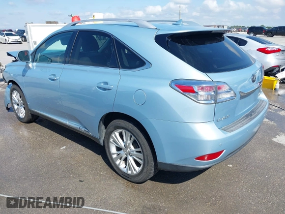 2010 Lexus RX 450h with VIN JTJBC1BA2A2013721, listed as a IAAI auction lot 42203700 with 120,801 mi miles and . Bid and sale history available at DreamBid. Image 3.