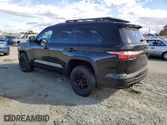 2025 Toyota Sequoia SR5 with VIN 7SVAAABA7SX054053, listed as a Copart auction lot 48164835 with 4,009 mi miles and Salvage Title. Bid and sale history available at carsss.com. Image 2.