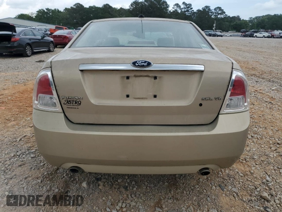2008 Ford Fusion SEL with VIN 3FAHP08168R240117, listed as a Copart auction lot 54148595 with 0 mi miles and Salvage Title. Bid and sale history available at carsss.com. Image 6.