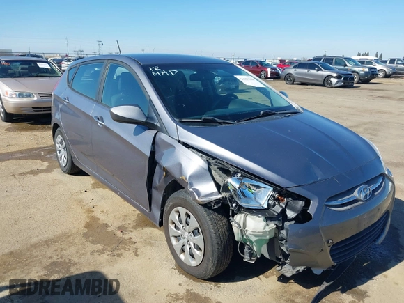 2017 Hyundai Accent SE with VIN KMHCT5AEXHU345127, listed as a IAAI auction lot 41601208 with 155,738 mi miles. Bid and sale history available at carsss.com. Image 6.