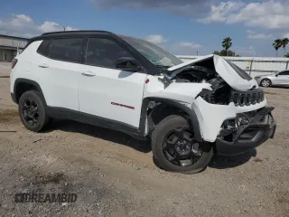 2024 Jeep Compass Trailhawk with VIN 3C4NJDDN5RT579213, listed as a Copart auction lot 50369785 with 5,333 mi miles and Salvage title. Bid and sale history available at DreamBid. Image 4.