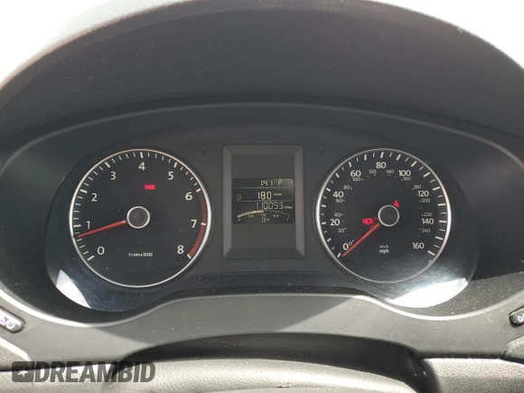 2014 Volkswagen Jetta Sedan SE with VIN 3VWD17AJ5EM241617, listed as a Copart auction lot 53378175 with 110,093 mi miles and Salvage Title. Bid and sale history available at carsss.com. Image 9.