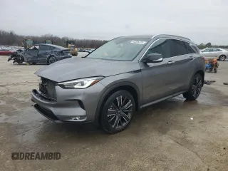 2022 Infiniti QX50 LUXE with VIN 3PCAJ5BA6NF113237, listed as a Copart auction lot 42326275 with 44,538 mi miles and Salvage Title. Bid and sale history available at carsss.com. Image 1.