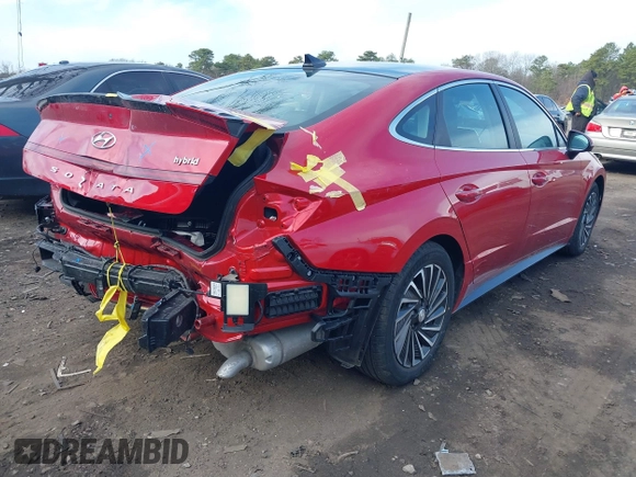 2020 Hyundai Sonata Hybrid Limited with VIN KMHL54JJ3LA010903, listed as a IAAI auction lot 41868242 with 3,138 mi miles. Bid and sale history available at carsss.com. Image 4.