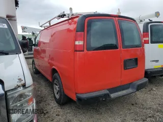2013 Chevrolet Express Cargo Van with VIN 1GCSGAFX1D1124437, listed as a Copart auction lot 47736765 with 166,681 mi miles and Salvage Title. Bid and sale history available at carsss.com. Image 2.