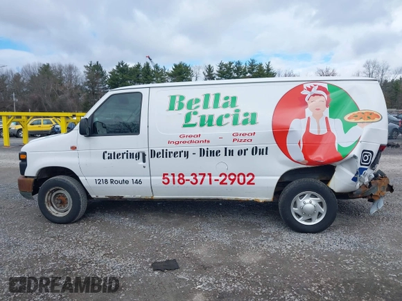 2012 Ford Econoline Cargo Commercial with VIN 1FTNE1EW6CDA93498, listed as a IAAI auction lot 42041801 with 105,555 mi miles and . Bid and sale history available at carsss.com. Image 14.