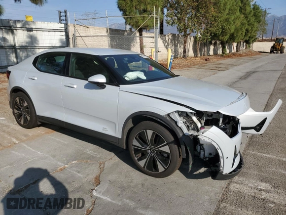 2023 Polestar 2 with VIN YSMEG3KA0PL141074, listed as a Copart auction lot 74339014 with 36,436 mi miles and Salvage Title. Bid and sale history available at carsss.com. Image 4.