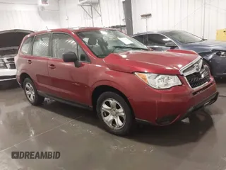 2014 Subaru Forester 2.5i with VIN JF2SJAAC5EH458051, listed as a IAAI auction lot 41942035 with 54,111 mi miles. Bid and sale history available at carsss.com. Image 1.