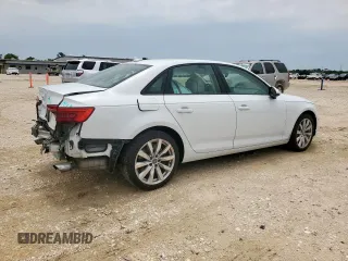 2017 Audi A4 Premium with VIN WAUGNAF41HN019796, listed as a Copart auction lot 58241845 with 56,141 mi miles and Salvage title. Bid and sale history available at DreamBid. Image 3.