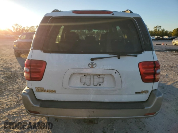 2003 Toyota Sequoia SR5 with VIN 5TDZT34A03S142885, listed as a Copart auction lot 81837774 with 194,352 mi miles and Salvage Title. Bid and sale history available at DreamBid. Image 6.