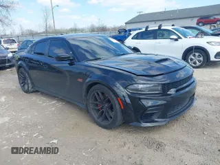 2022 Dodge Charger Scat Pack Widebody with VIN 2C3CDXGJ2NH193932, listed as a IAAI auction lot 41936078 with 15,430 mi miles and . Bid and sale history available at carsss.com. Image 1.