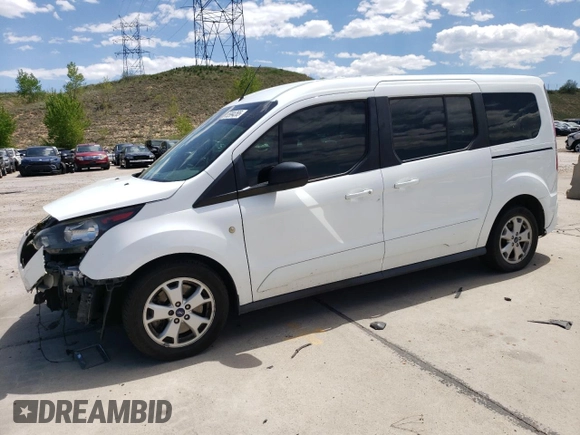2015 Ford Transit Connect XLT with VIN NM0GE9F78F1198030, listed as a Copart auction lot 55994265 with 187,440 mi miles and Salvage title. Bid and sale history available at DreamBid. Image 1.