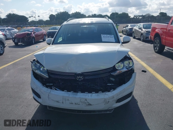 2017 Volkswagen Tiguan S with VIN WVGAV7AX5HK055081, listed as a IAAI auction lot 42224764 with 66,774 mi miles and . Bid and sale history available at DreamBid. Image 12.