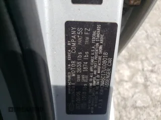 2007 Hyundai Accent GLS with VIN KMHCN46C17U108018, listed as a Copart auction lot 55632095 with 185,467 mi miles and Salvage title. Bid and sale history available at DreamBid. Image 12.