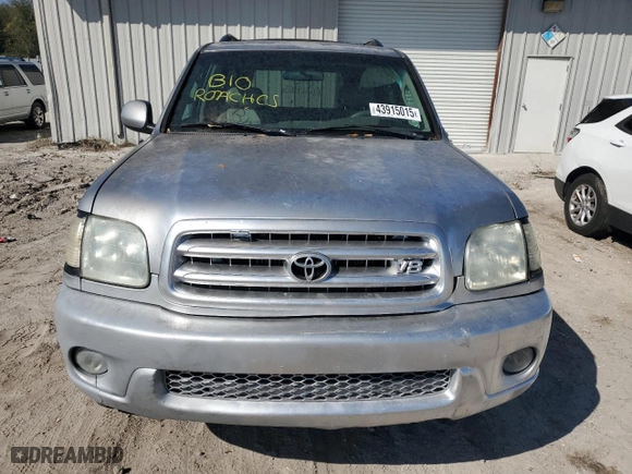 2001 Toyota Sequoia Limited with VIN 5TDBT48A21S016607, listed as a Copart auction lot 43915015 with 221,716 mi miles and Salvage Title. Bid and sale history available at carsss.com. Image 5.