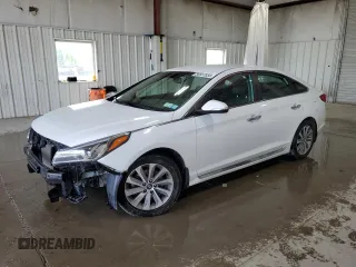 2015 Hyundai Sonata Sport with VIN 5NPE34AF1FH116102, listed as a Copart auction lot 58657855 with 111,726 mi miles and Salvage title. Bid and sale history available at DreamBid. Image 1.