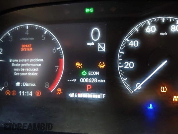 2024 Honda CR-V EX-L with VIN 2HKRS3H74RH322239, listed as a IAAI auction lot 41700284 with 8,628 mi miles and . Bid and sale history available at DreamBid. Image 16.