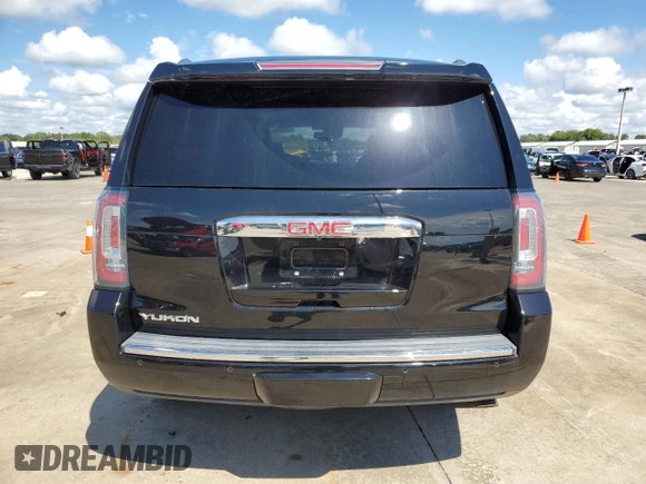 2017 GMC Yukon Denali with VIN 1GKS1CKJ8HR309594, listed as a Copart auction lot 73943684 with 0 mi miles and Salvage Title. Bid and sale history available at carsss.com. Image 6.