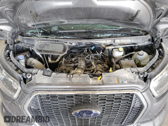 2023 Ford Transit Passenger XL with VIN 1FBAX9YG7PKA99683, listed as a Copart auction lot 72123694 with 21,370 mi miles and Salvage Title. Bid and sale history available at DreamBid. Image 13.