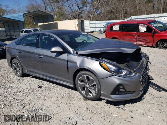 2018 Hyundai Sonata Hybrid Limited with VIN KMHE34L30JA087349, listed as a Copart auction lot 50045715 with 80,566 mi miles and Salvage Title. Bid and sale history available at carsss.com. Image 4.