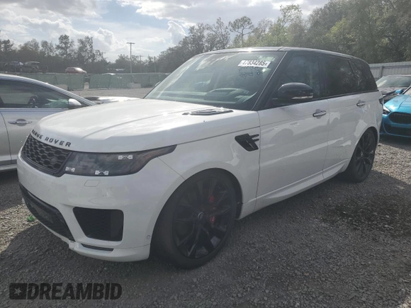 2019 Land Rover Range Rover Sport HST with VIN SALWS2SU9KA864843, listed as a Copart auction lot 47834285 with 97,682 mi miles and Clean title. Bid and sale history available at DreamBid. Image 1.