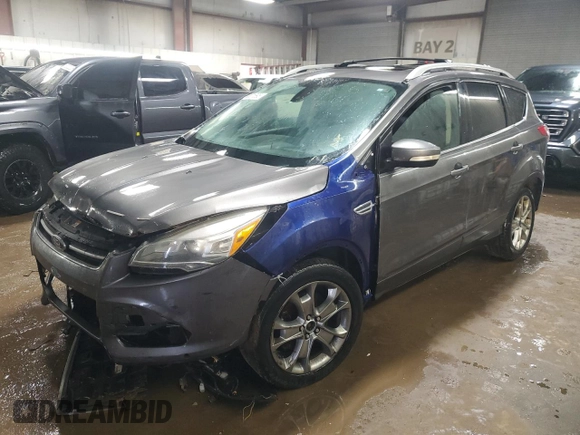 2014 Ford Escape Titanium with VIN 1FMCU9J96EUB44263, listed as a Copart auction lot 50001895 with 242,807 mi miles and Salvage Title. Bid and sale history available at carsss.com. Image 1.