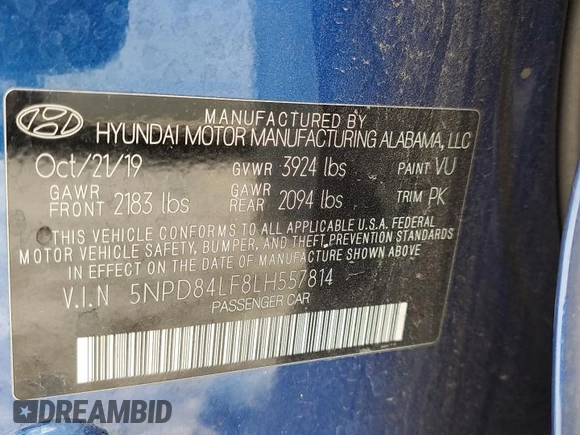 2020 Hyundai Elantra SEL z VIN 5NPD84LF8LH557814, wystawiony jako Copart lot #56393725 z przebiegiem 100 343 mil mil oraz Czysty tytuł • Clean title. Historia ofert i sprzedaży dostępna na DreamBid. Obrazek 12.