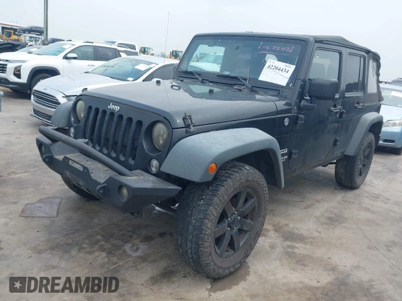 2014 Jeep Wrangler Unlimited Sport with VIN 1C4BJWDG0EL290441, listed as a IAAI auction lot 42204434 with 138,367 mi miles and . Bid and sale history available at DreamBid. Image 18.