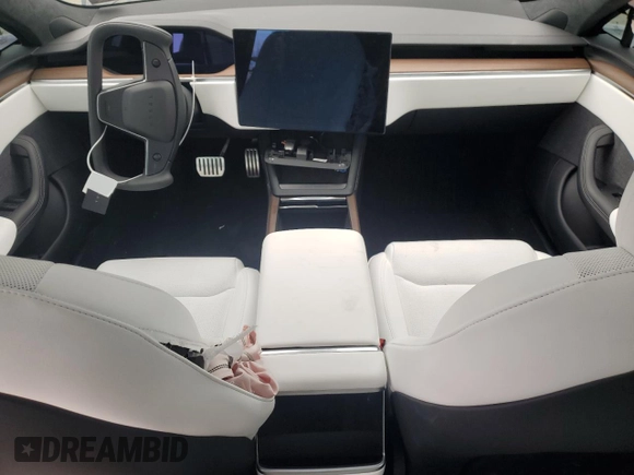 2024 Tesla Model S with VIN 5YJSA1E51RF533876, listed as a Copart auction lot 53081195 with Not provided miles and Salvage title. Bid and sale history available at DreamBid. Image 8.