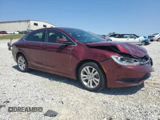 2016 Chrysler 200 LX with VIN 1C3CCCFB1GN186244, listed as a Copart auction lot 52722925 with 84,483 mi miles and Salvage Title. Bid and sale history available at carsss.com. Image 4.