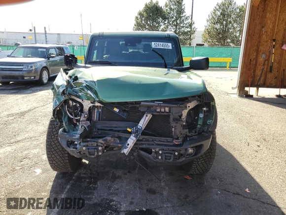 2024 Ford Bronco Black Diamond with VIN 1FMDE1APXRLB43999, listed as a Copart auction lot 52414555 with 3,902 mi miles and Salvage title. Bid and sale history available at DreamBid. Image 5.