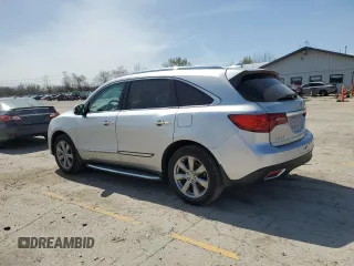 2014 Acura MDX Advance with VIN 5FRYD4H87EB024392, listed as a Copart auction lot 50123185 with 107,802 mi miles and Salvage Title. Bid and sale history available at DreamBid. Image 2.