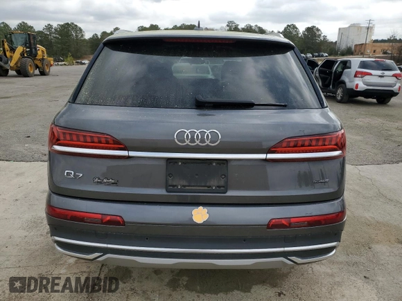 2022 Audi Q7 Premium Plus with VIN WA1LJBF78ND002311, listed as a Copart auction lot 49668015 with 99,075 mi miles and Salvage title. Bid and sale history available at DreamBid. Image 6.