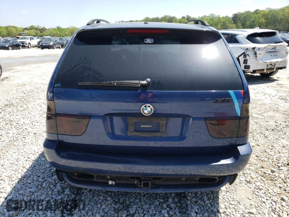 2005 BMW X5 4.8is with VIN 5UXFA93565LE83388, listed as a Copart auction lot 52412585 with 162,200 mi miles and Salvage Title. Bid and sale history available at carsss.com. Image 6.