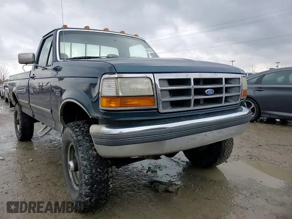 1997 Ford F-350 with VIN 1FTHF36G8VEB56577, listed as a Copart auction lot 84106284 with 126,868 mi miles and Salvage title. Bid and sale history available at DreamBid. Image 10.
