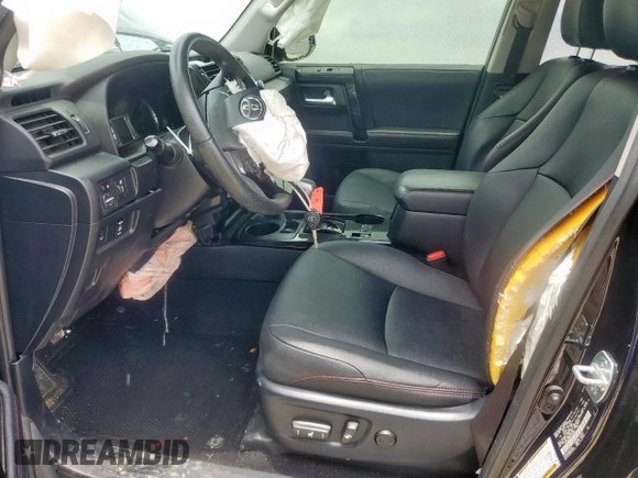 2019 Toyota 4Runner SR5 with VIN JTEBU5JR6K5721383, listed as a Copart auction lot 59556525 with 82,108 mi miles and Salvage title. Bid and sale history available at DreamBid. Image 7.