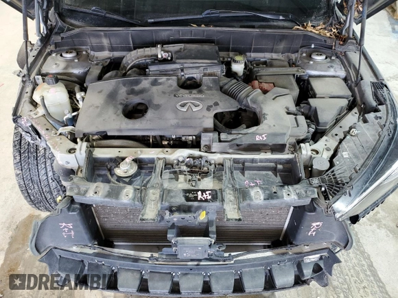 2019 Infiniti QX50 Luxe with VIN 3PCAJ5M35KF114440, listed as a Copart auction lot 46131485 with 70,308 mi miles and Salvage Title. Bid and sale history available at DreamBid. Image 12.