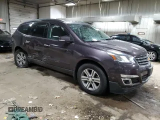 2015 Chevrolet Traverse LT with VIN 1GNKVGKD8FJ170278, listed as a Copart auction lot 57712515 with 61,529 mi miles and Non repairable. Bid and sale history available at DreamBid. Image 4.