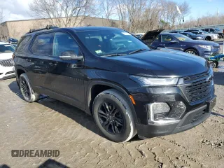 2022 Chevrolet Traverse LT Cloth with VIN 1GNEVGKW1NJ137331, listed as a Copart auction lot 46628215 with 28,137 mi miles and Salvage Title. Bid and sale history available at carsss.com. Image 4.