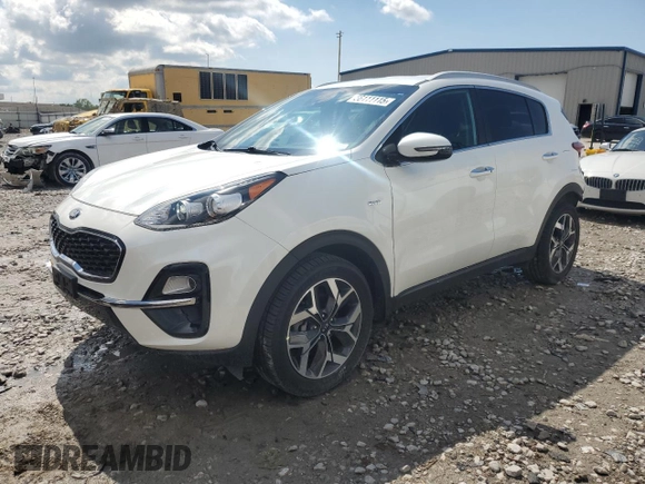 2020 Kia Sportage EX with VIN KNDPNCAC5L7833623, listed as a Copart auction lot 56111115 with 81,212 mi miles and Salvage title. Bid and sale history available at DreamBid. Image 1.