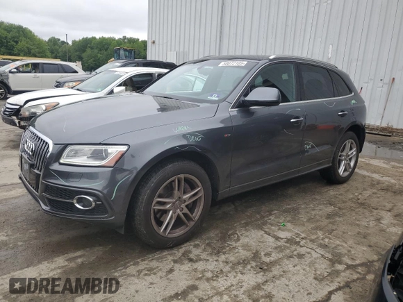 2016 Audi Q5 Premium Plus with VIN WA1D7AFP7GA037150, listed as a Copart auction lot 58072105 with 91,491 mi miles and Salvage title. Bid and sale history available at DreamBid. Image 1.
