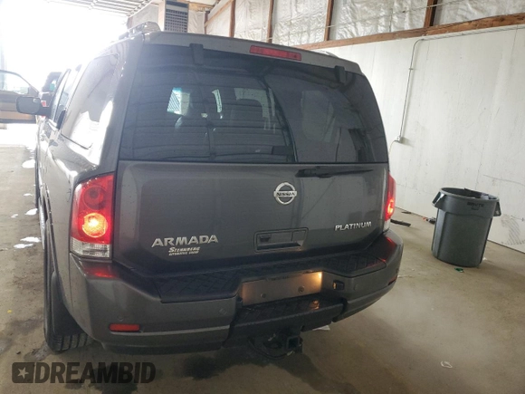 2012 Nissan Armada Platinum z VIN 5N1AA0NE9CN613789, wystawiony jako Copart lot #55098845 z przebiegiem 255 741 mil mil oraz Szkoda całkowita • Salvage title. Historia ofert i sprzedaży dostępna na DreamBid. Obrazek 6.