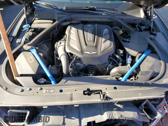 2018 Genesis G80 3.3T Sport with VIN KMHGN4JB8JU248512, listed as a Copart auction lot 69330014 with 43,992 mi miles and Salvage Title. Bid and sale history available at carsss.com. Image 11.