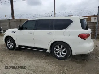 2011 Infiniti QX56 7-passenger with VIN JN8AZ2NF1B9500206, listed as a Copart auction lot 54245325 with 189,438 mi miles and Salvage Title. Bid and sale history available at carsss.com. Image 2.