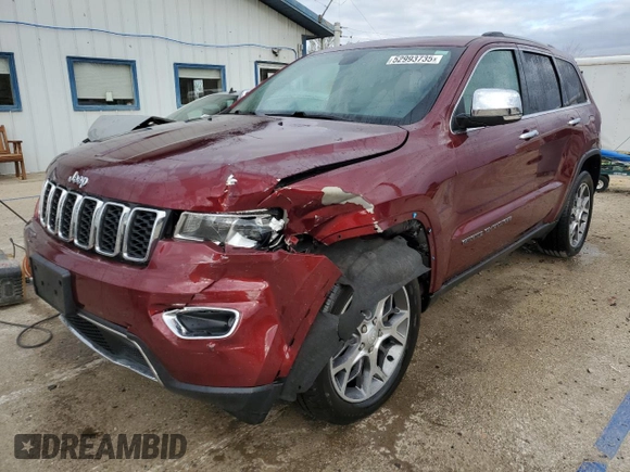 2020 Jeep Grand Cherokee Limited with VIN 1C4RJFBG7LC241736, listed as a Copart auction lot 52993735 with 71,836 mi miles and Salvage title. Bid and sale history available at DreamBid. Image 1.